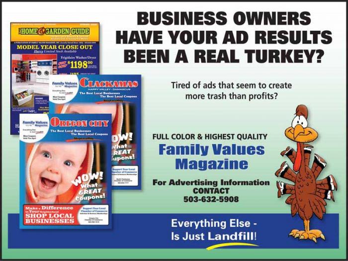 example ad for Buy Local Only magazine Logo