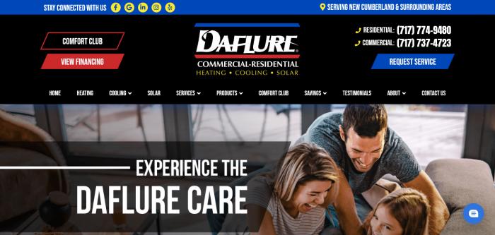 Daflure website homepage Logo