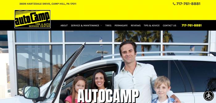 AutoCamp website homepage Logo