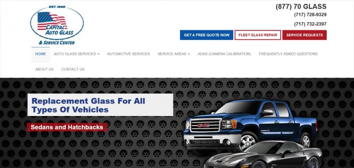 Capital Auto Glass website homepage Logo
