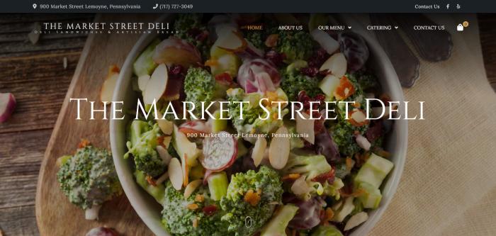 Market Street Deli website home page Logo
