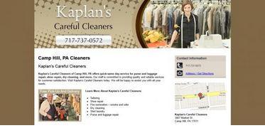 Kaplan's Careful Cleaners site homepage Logo