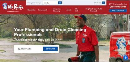 Mr. Rooter Plumbing site homepage Logo
