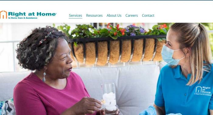 Right At Home site homepage Logo