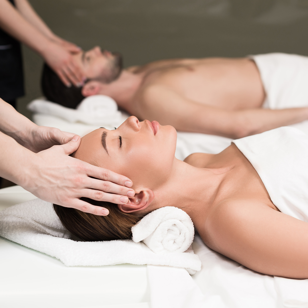 At Elements Massage, we offer a couples massage room, for both of you. 