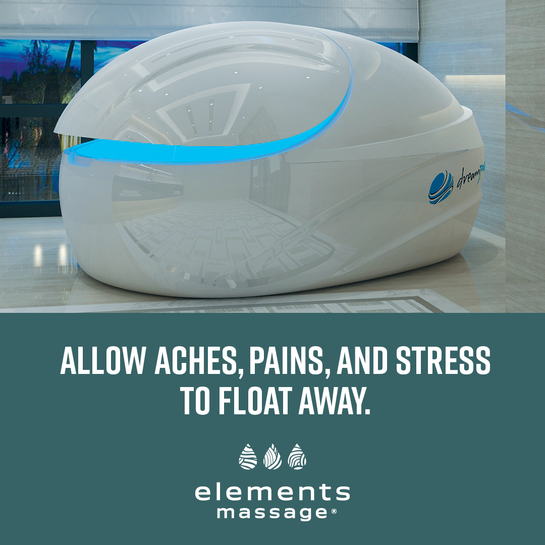 float pod that allows aches, pains and stress to float away