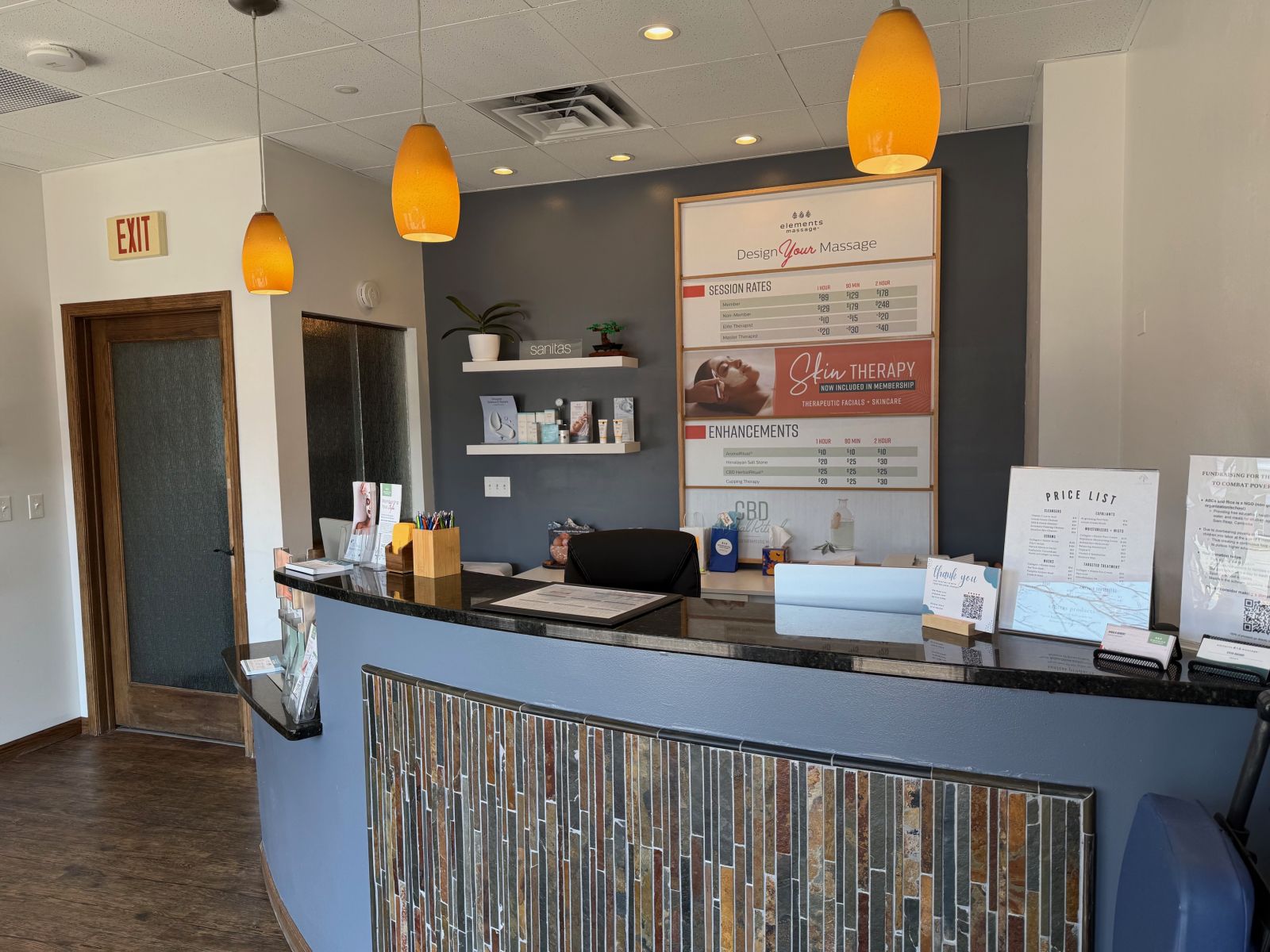 Elements Massage Whitefish Bay front desk