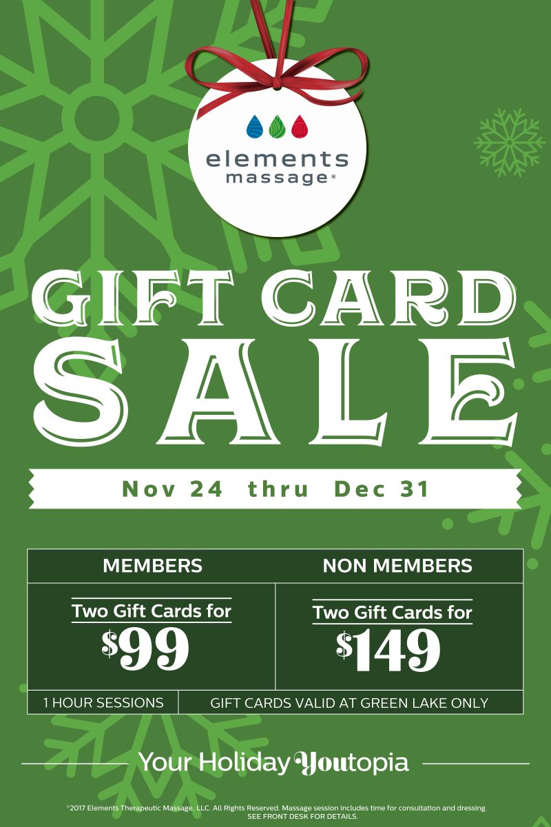 Massage Coupons Green Lake, WA | Elements Massage