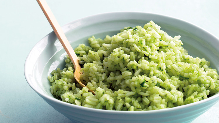 cilantro lime rice in a bowl